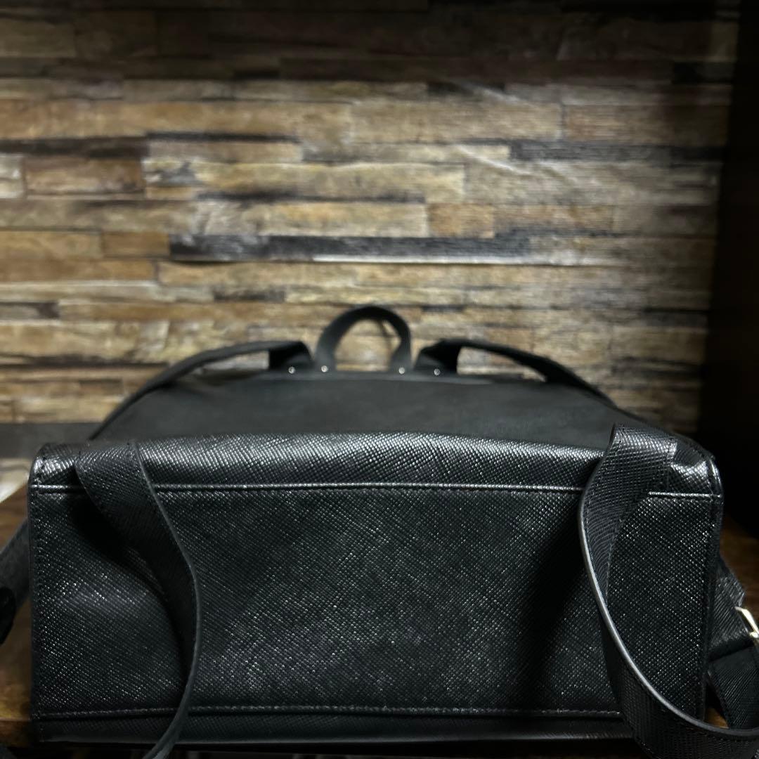 GOLDMEN 本革サフィアーノリュック TRANSIC ブラック　未使用