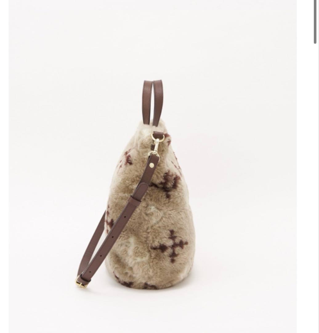 russet ラシット モノグラム　ファー　ショルダー　バッグ