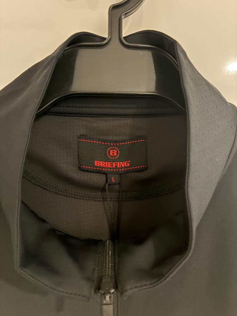 BRIEFING ゴルフ メンズ ハーフジップ BLACK Lサイズ　未使用品