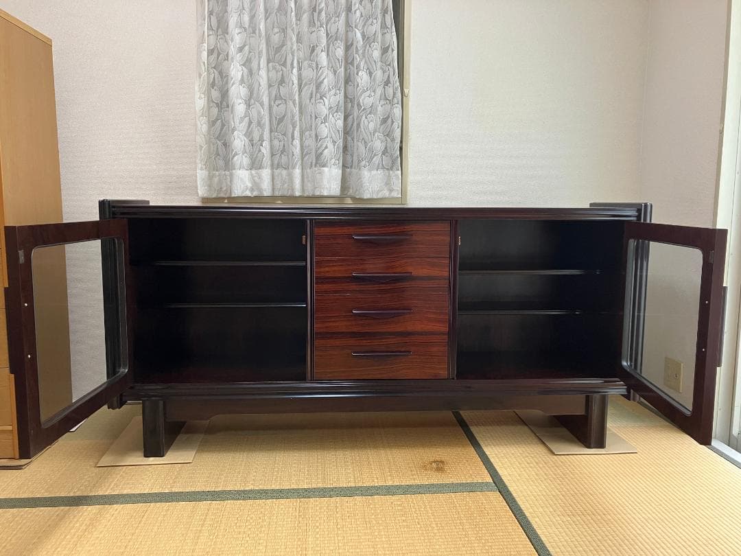 【最終出品】TAKEDOMI製！昭和レトロ　ローズウッド　サイドボード　希少品
