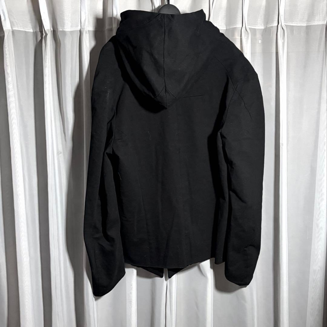 DIRAIN ノーカラーフードジャケット　立体裁断　julius