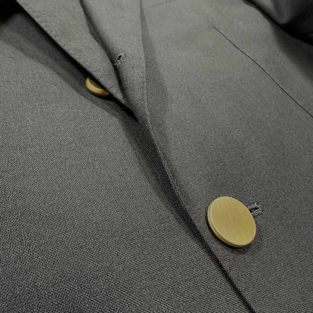 L相当23AW◎EDIFICE モヘヤミックス トロピカルウール 紺ブレザー48