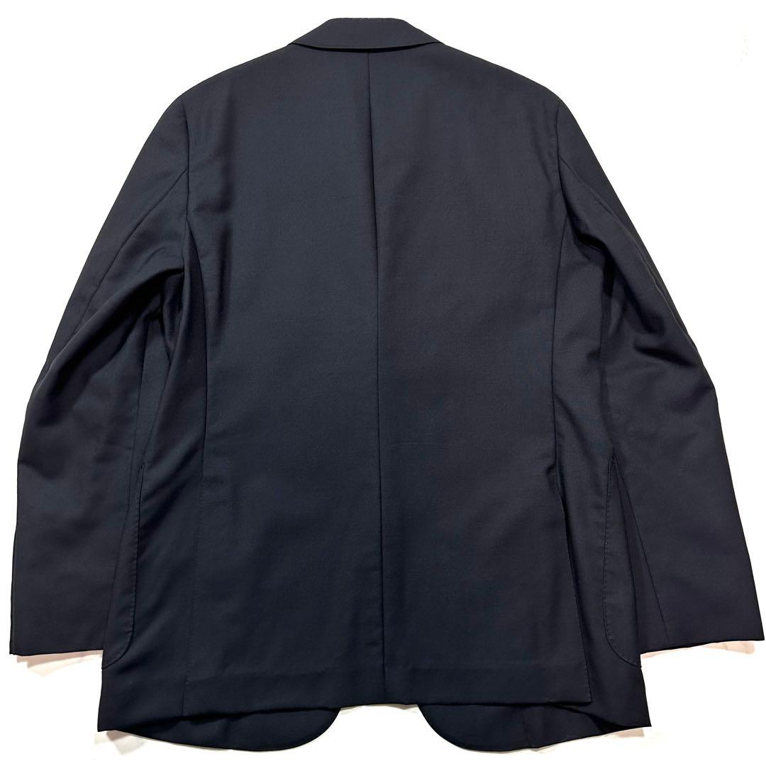 L相当23AW◎EDIFICE モヘヤミックス トロピカルウール 紺ブレザー48