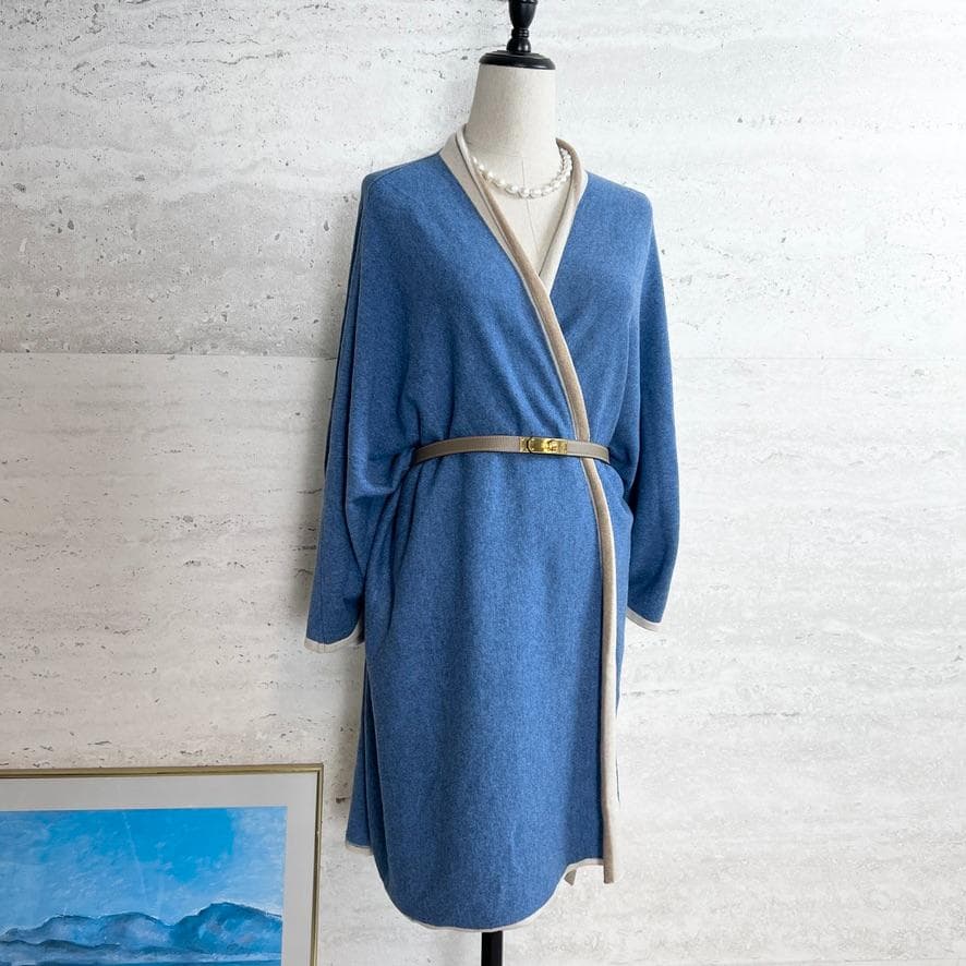 新品未使用タグ付★AGNONA★カシミヤ100★ドレープ★ケープコート