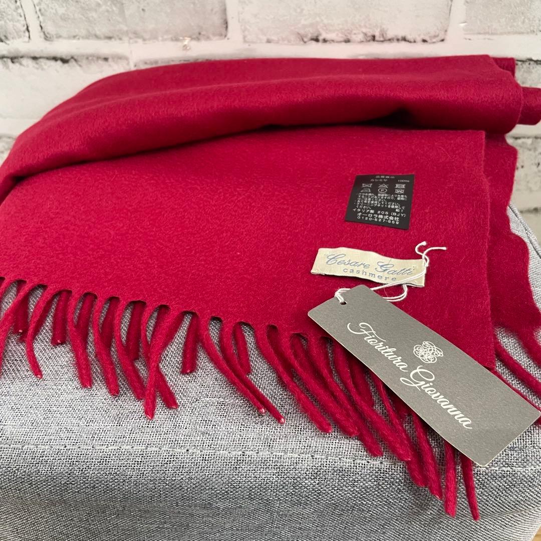 未使用　Cesare Gatti チェザーレガッティカシミヤ100％　マフラー