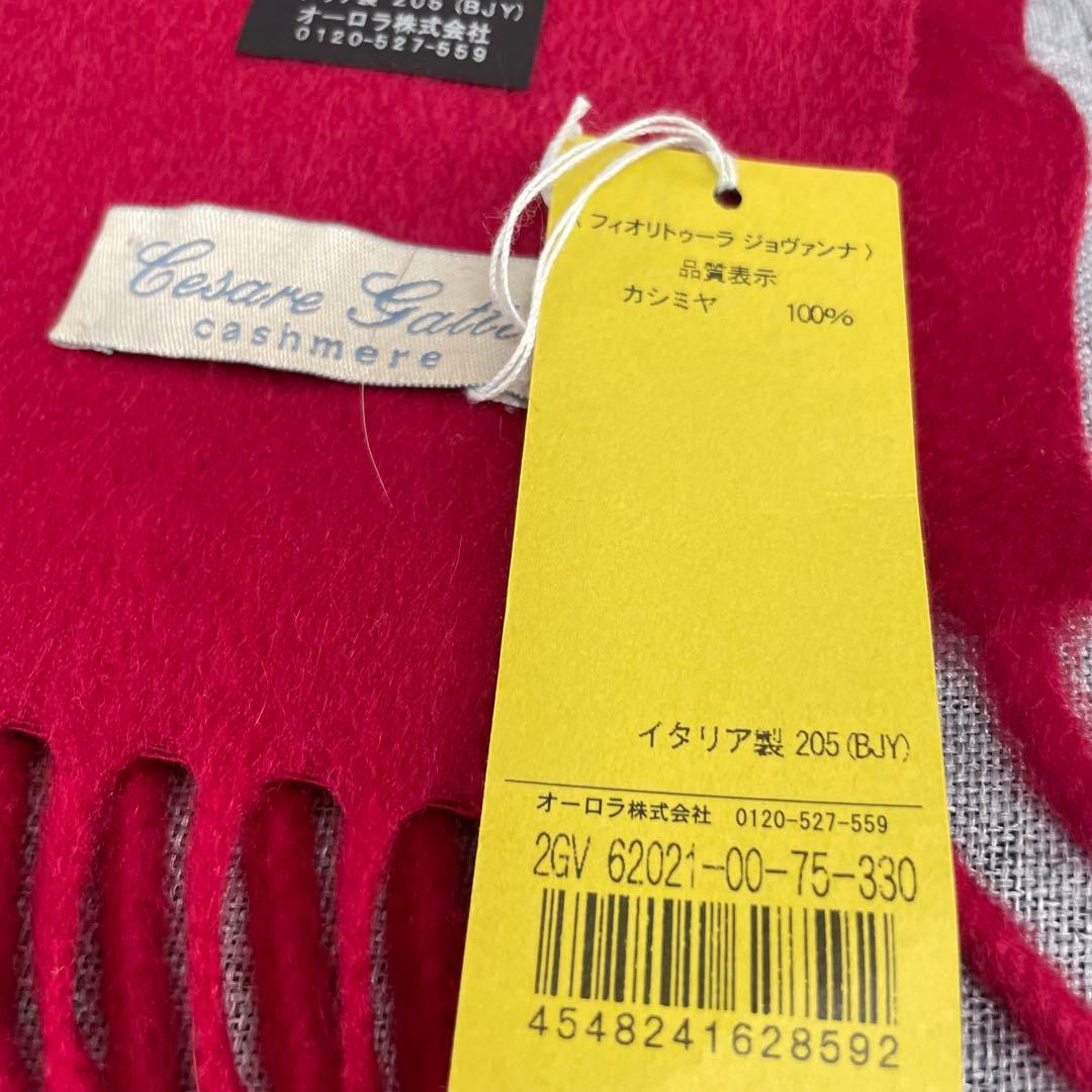 未使用　Cesare Gatti チェザーレガッティカシミヤ100％　マフラー