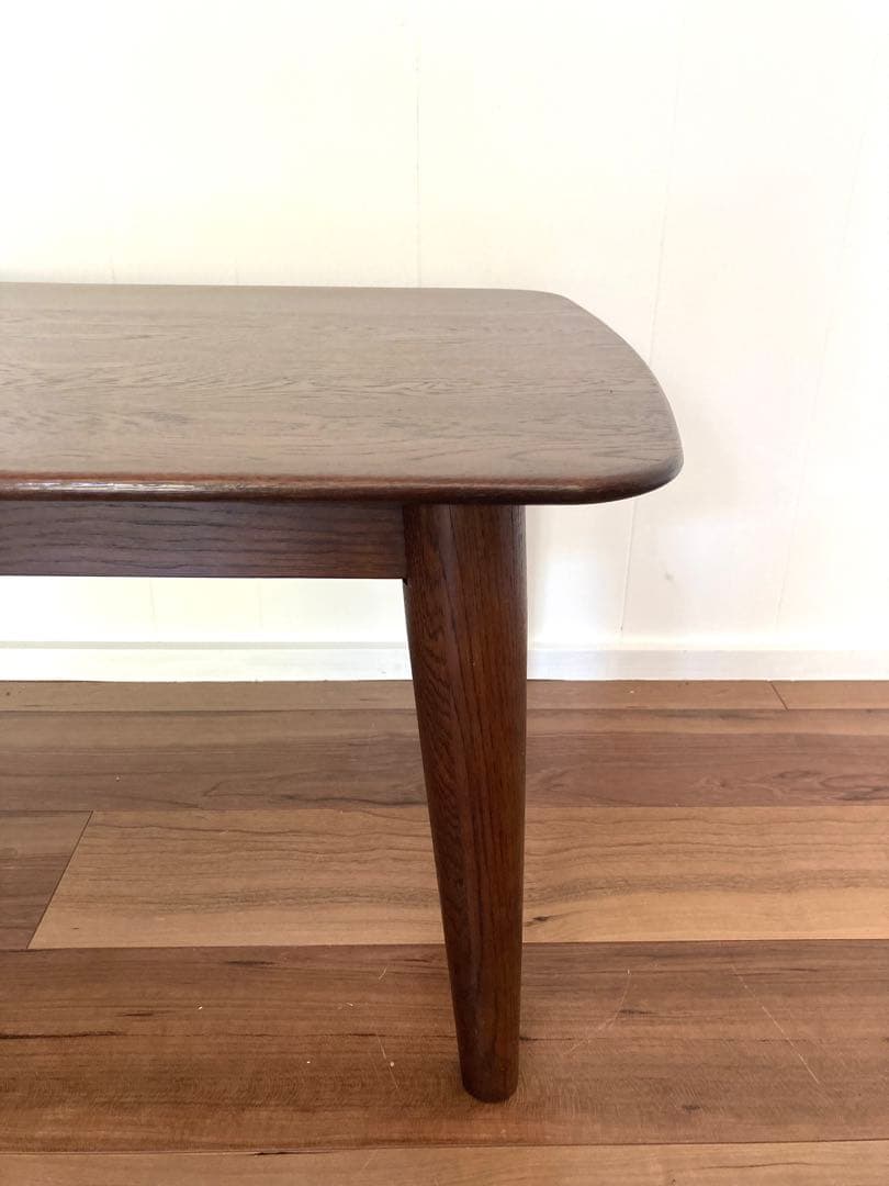 【メンテ済】上質なローテーブル　IDC大塚家具　ナラ材