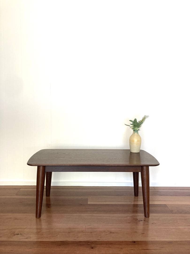 【メンテ済】上質なローテーブル　IDC大塚家具　ナラ材