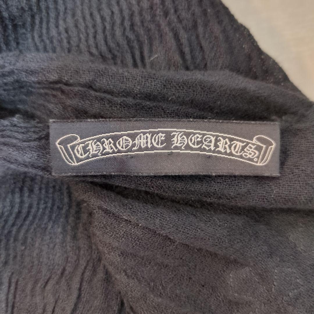 クロムハーツ　レザークロスパッチ付きストール