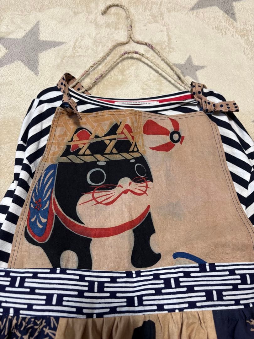 ppsk　1073 ジャンパースカート　花火　狛犬　手ぬぐい　手拭い