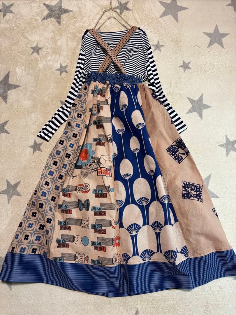 ppsk　1073 ジャンパースカート　花火　狛犬　手ぬぐい　手拭い