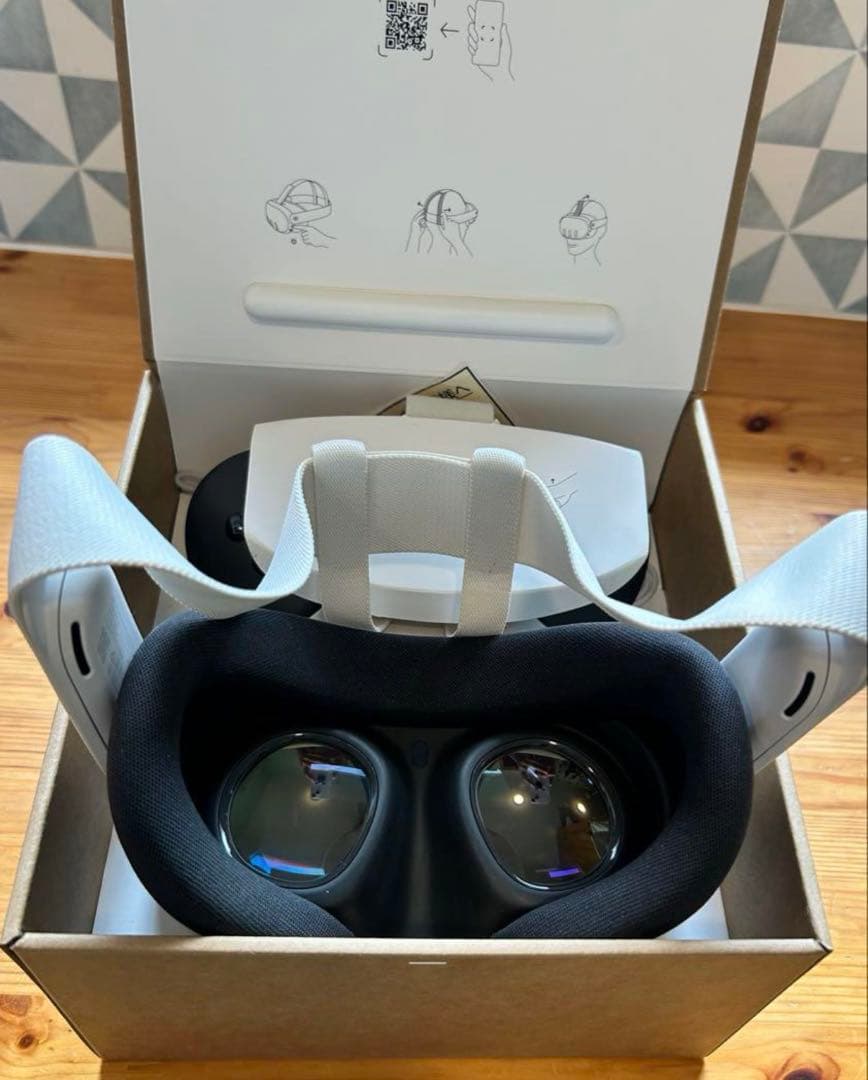  Quest 3 VRヘッドセット 512GB PC接続コード、充電付