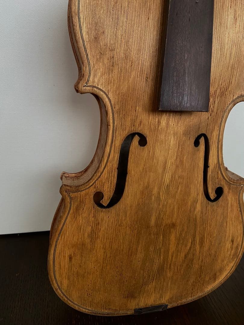 アンティークバイオリン　マット　塗装剥がれ　壁飾り　現状品　ヴァイオリン