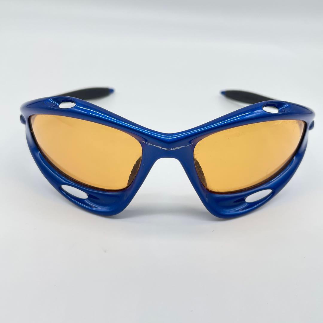 め*ろ様 稀少 オークリー 初期 レーシングジャケット ブルー ネイビー