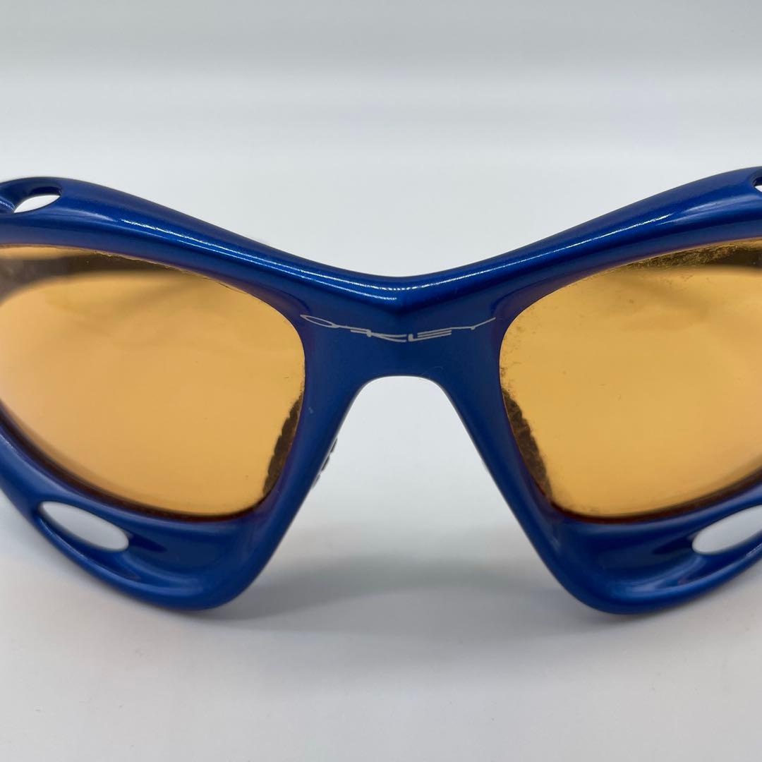 め*ろ様 稀少 オークリー 初期 レーシングジャケット ブルー ネイビー