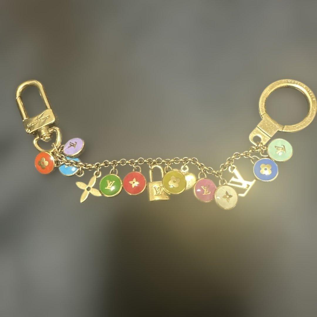 A*送様 ルイヴィトン ポルトクレシェンヌパスティーユチャーム マルチカラーバッ