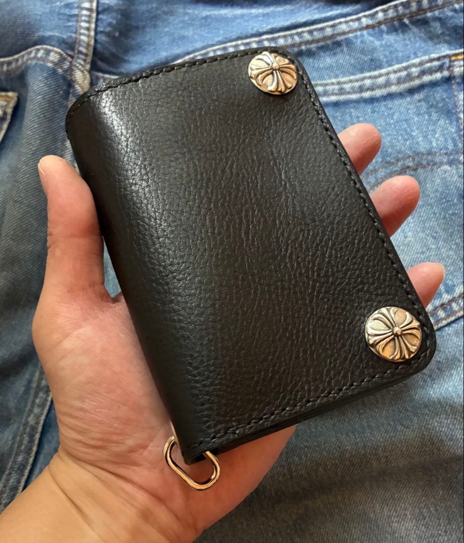 ミドルサイズ　イタリアンレザーシュリンク　シルバー925クロスボール