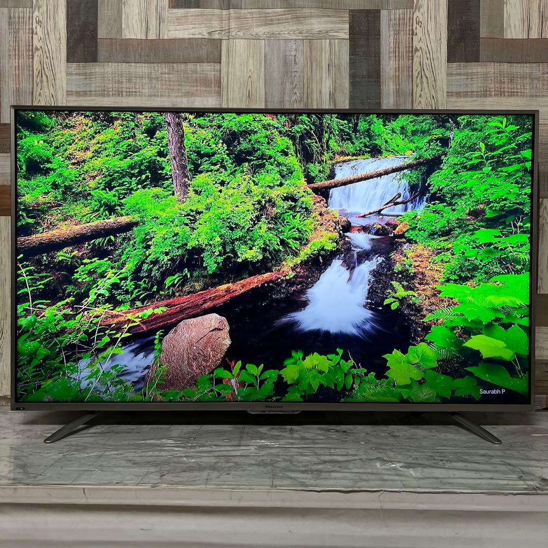 即日受渡❣️全国送料込ハイセンス50型4K液晶テレビ外付けHDD裏番組録画対応