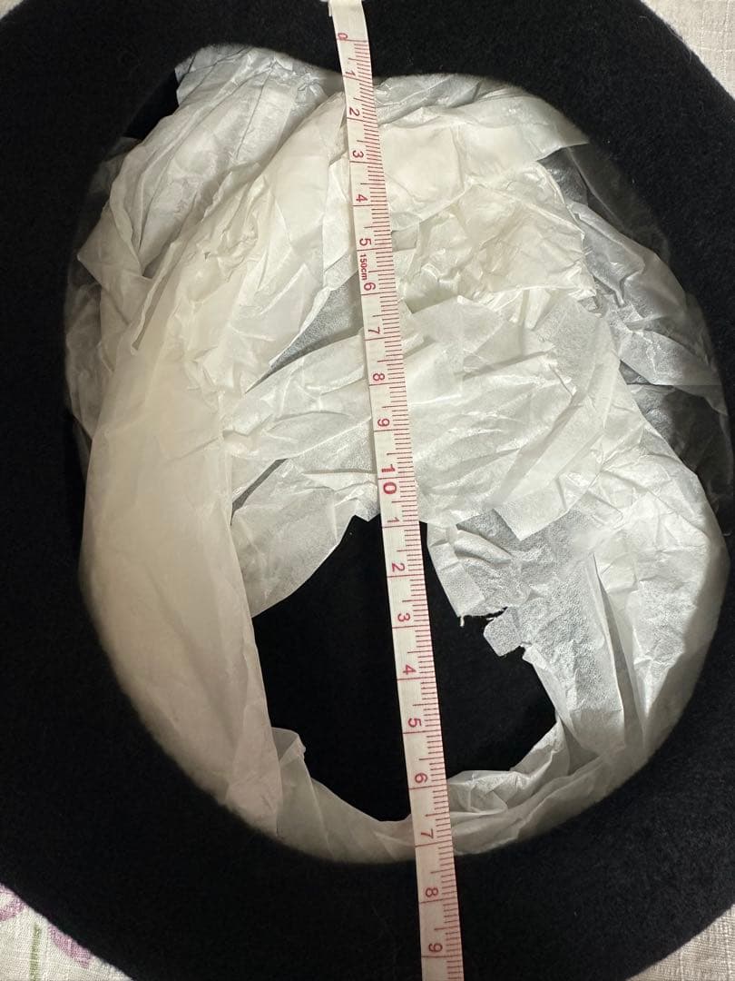 ヒグチユウコ　ボリス雑貨店　ワッペン付き　ベレー帽　黒