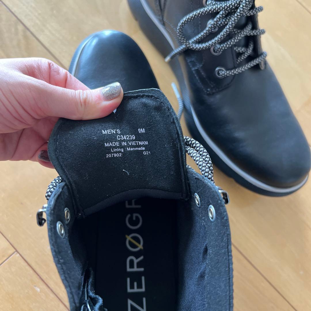 コールハーン レインブーツ 撥水 27cm ブラック 新品未使用