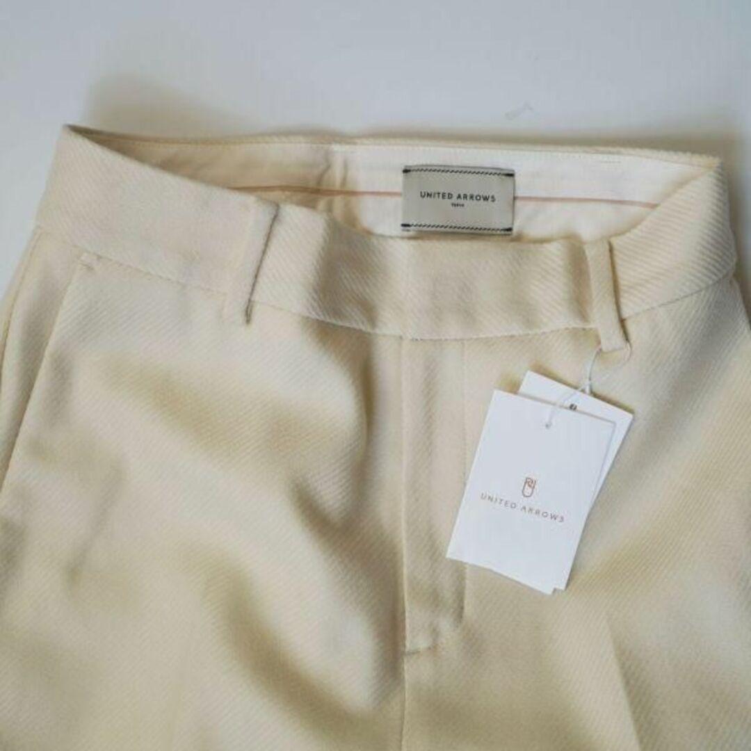 ユナイテッドアローズ UNITED ARROWS テーパード パンツ ホワイト