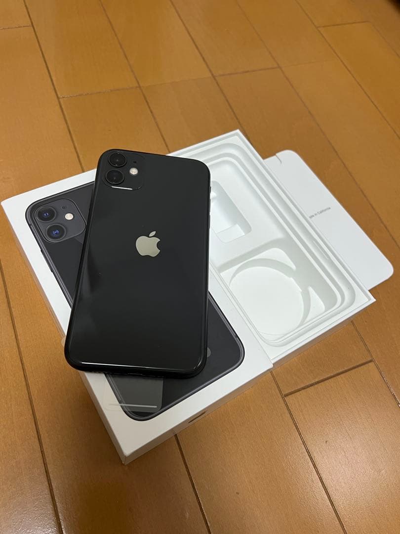 新品未使用iPhone 11 128GB ブラック 元箱付き バッテリー100%