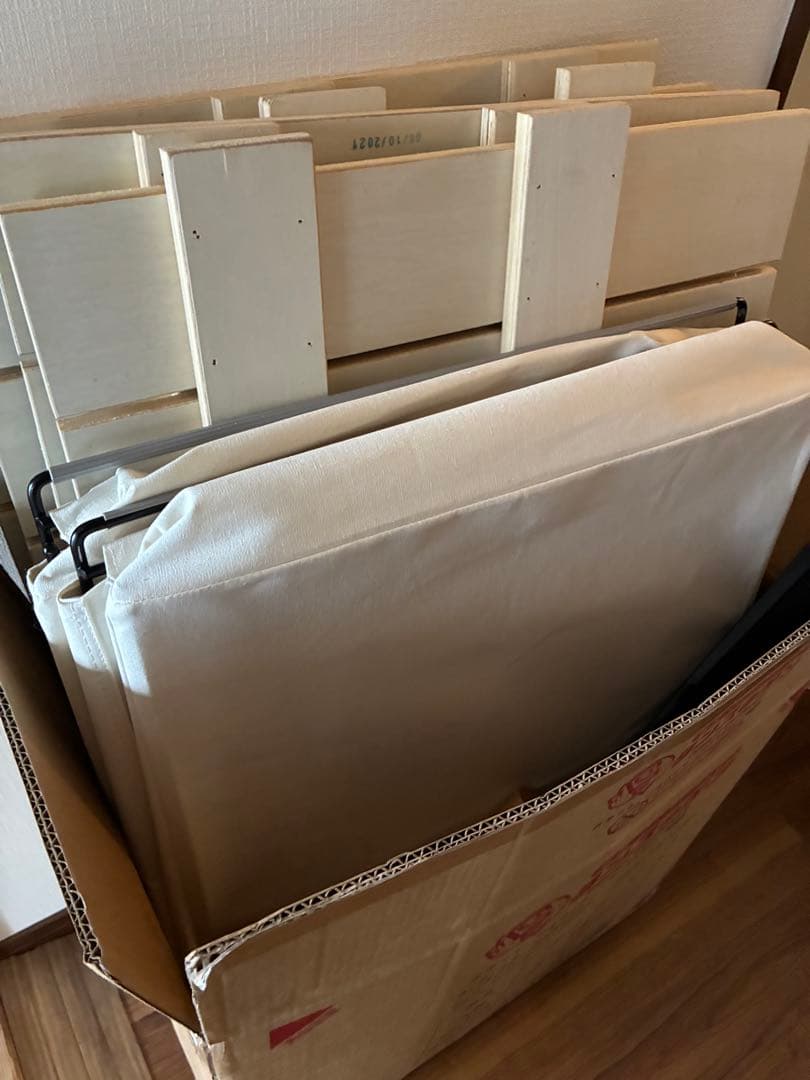 コリン　直接引き取り希望　無印　セミダブルベッドフレーム