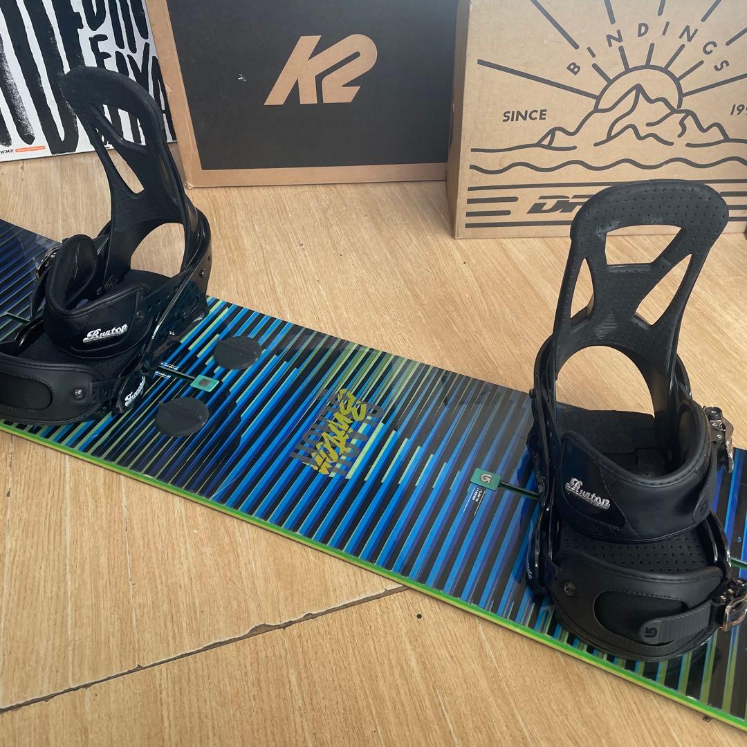 BURTON　クラッシュ　バートンスノーボードセット　バインディング付