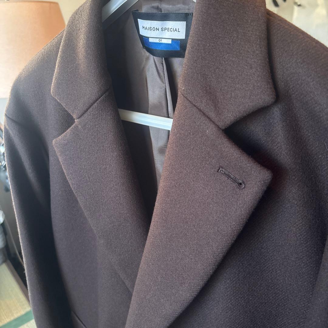 ダークブラウン チェスターコート/ メゾンスペシャルMaison Special