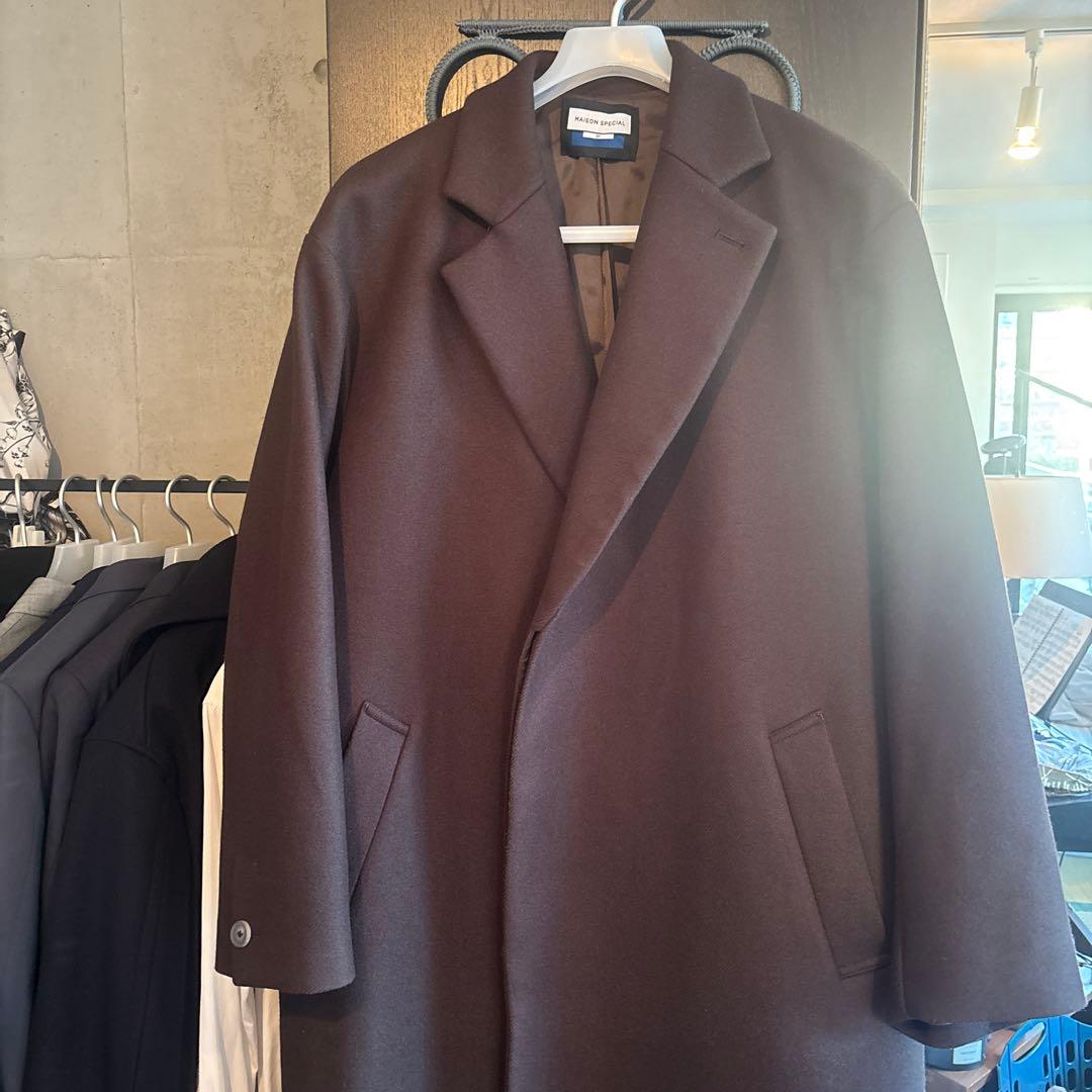 ダークブラウン チェスターコート/ メゾンスペシャルMaison Special