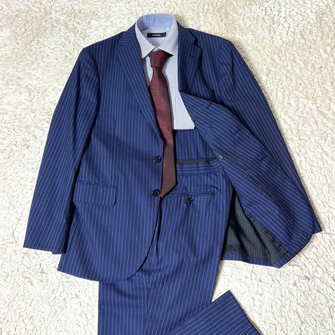 Ryu_wt.17　【極美品】MALE&Co セットアップスーツ ネイビー