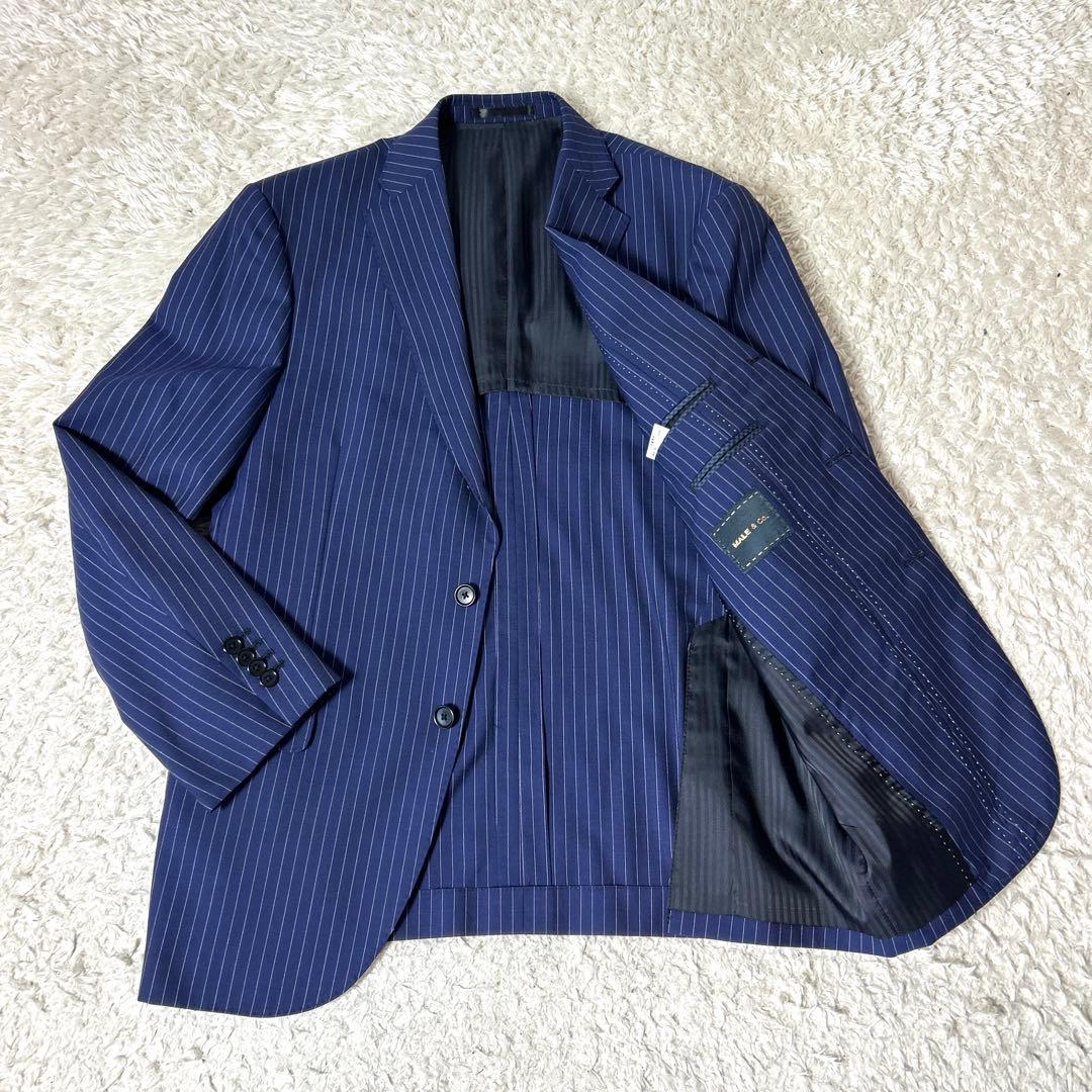 Ryu_wt.17　【極美品】MALE&Co セットアップスーツ ネイビー