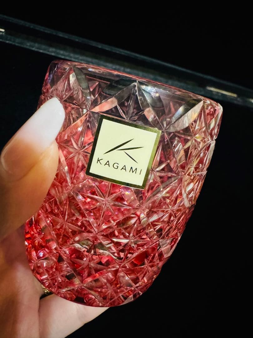 裕*様 カガミクリスタル 江戸切子 冷酒杯ペアセット 伝統工芸士 鍋谷聰作
