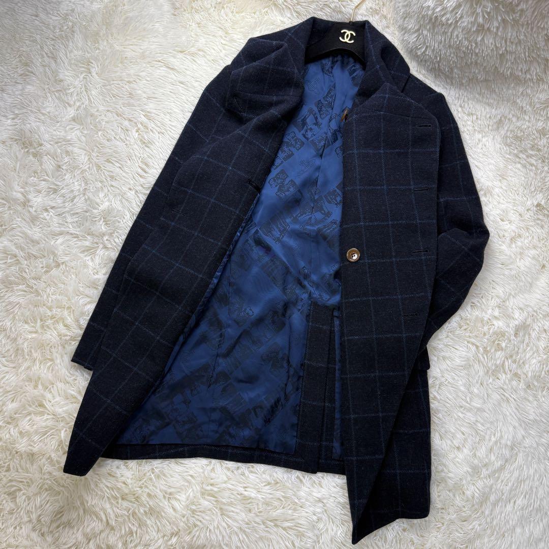 希少♡美品♡ヴィヴィアンウエストウッド 変形 デザイン チェック ウール コート