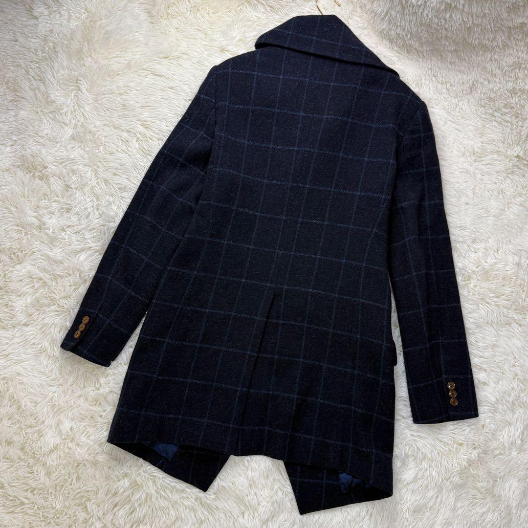 希少♡美品♡ヴィヴィアンウエストウッド 変形 デザイン チェック ウール コート
