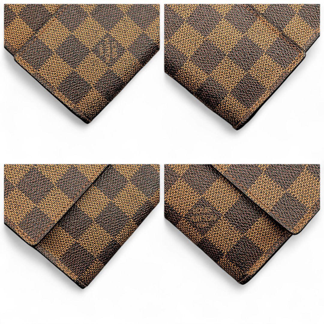 美品 ルイヴィトン ダミエ エベヌ ポルトトレゾール インターナショナル 長財布