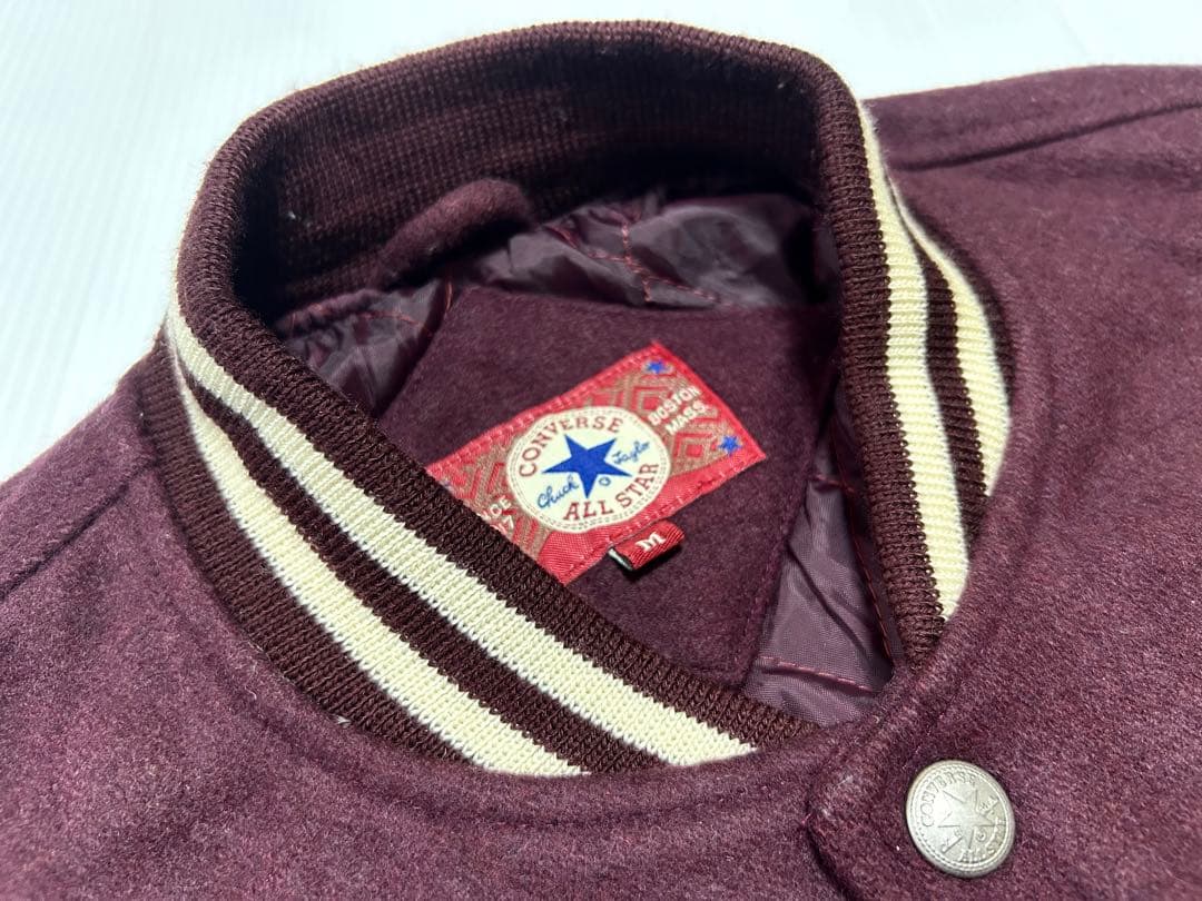 コンバース オールスター 袖革スタジャン M