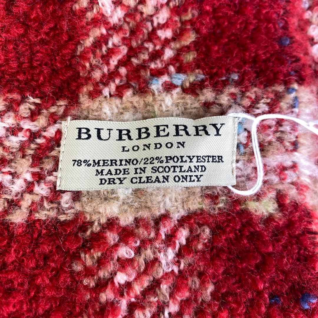 【最終処分SALE】Burberry バーバリーチェック マフラー K-6166