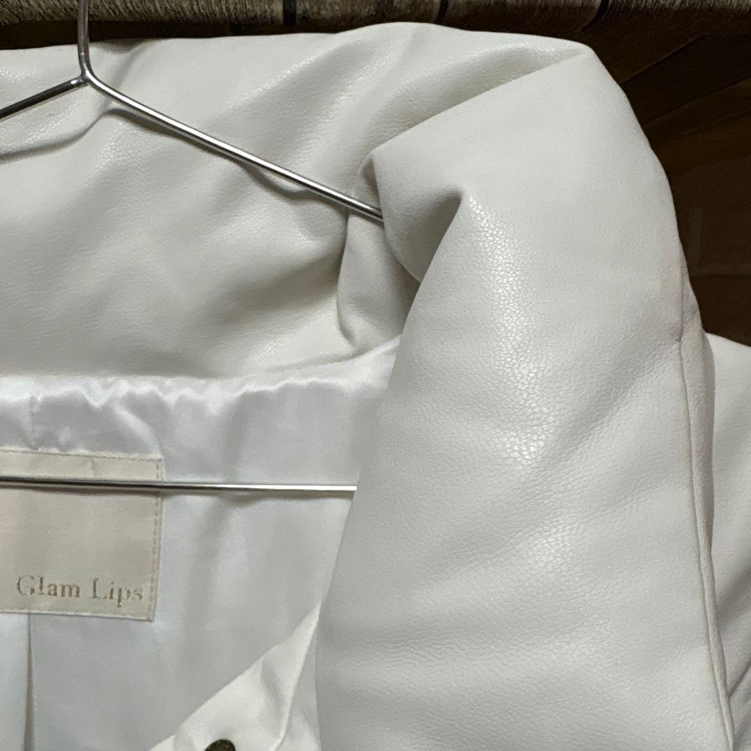 ひろママ美品グラムリップス ダウンベスト ホワイト