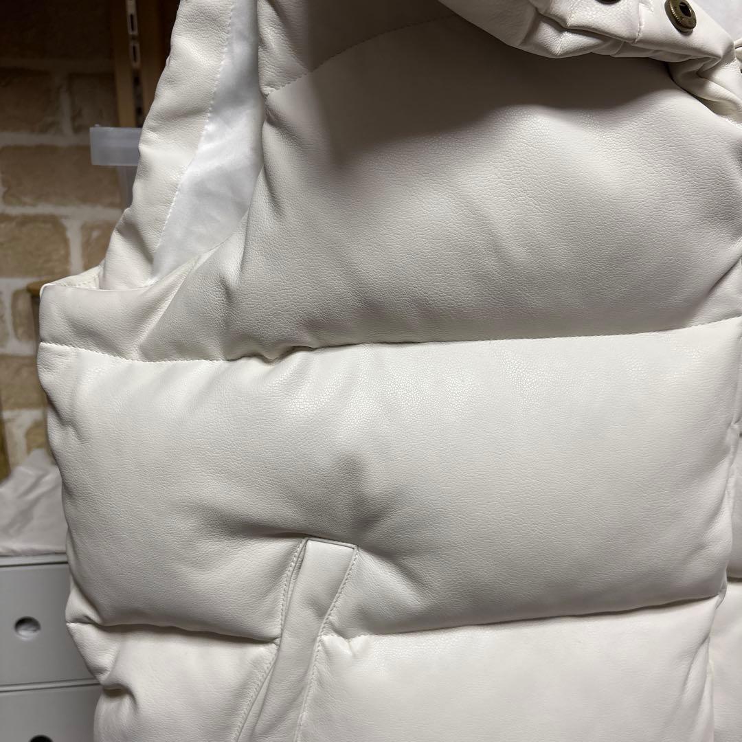 ひろママ美品グラムリップス ダウンベスト ホワイト