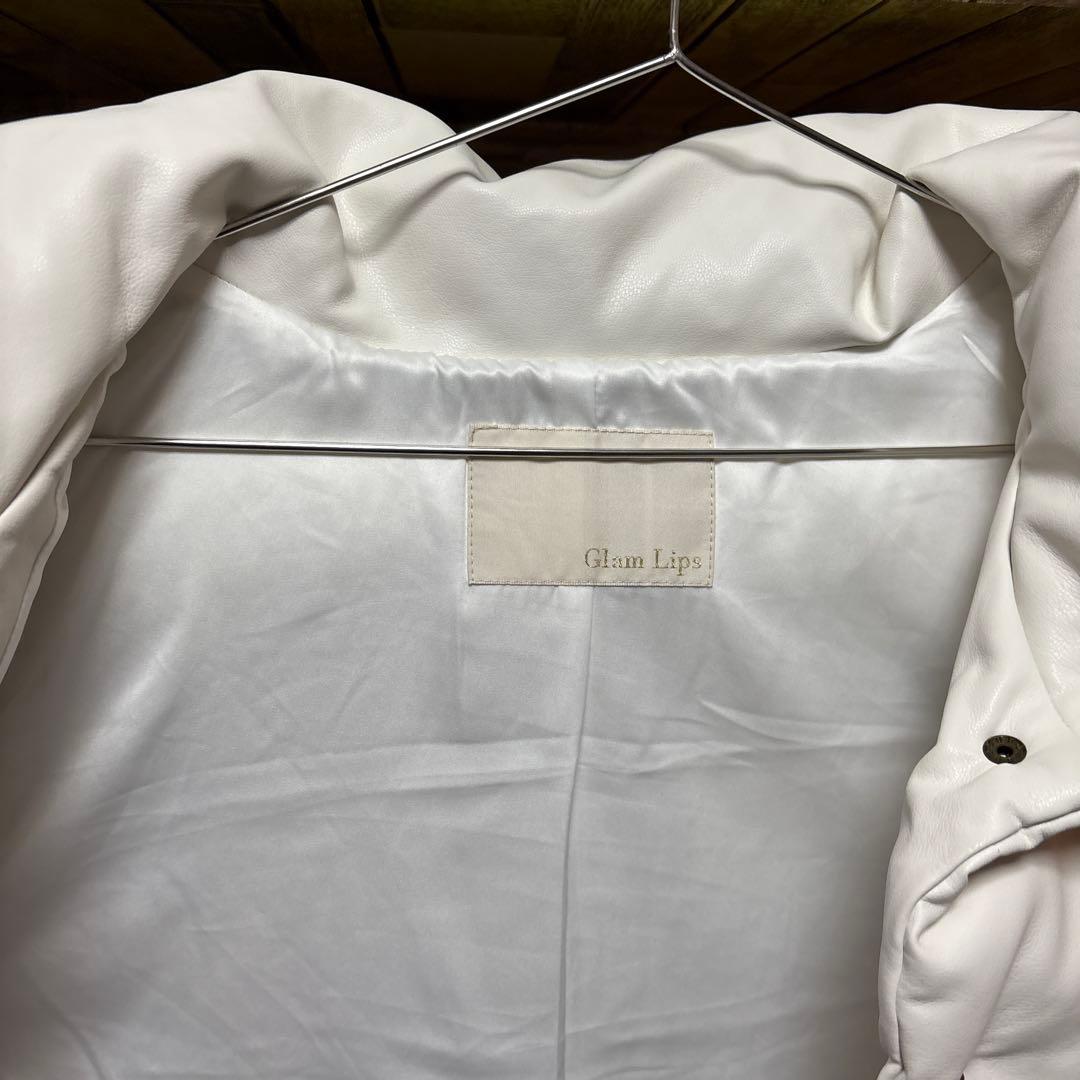 ひろママ美品グラムリップス ダウンベスト ホワイト
