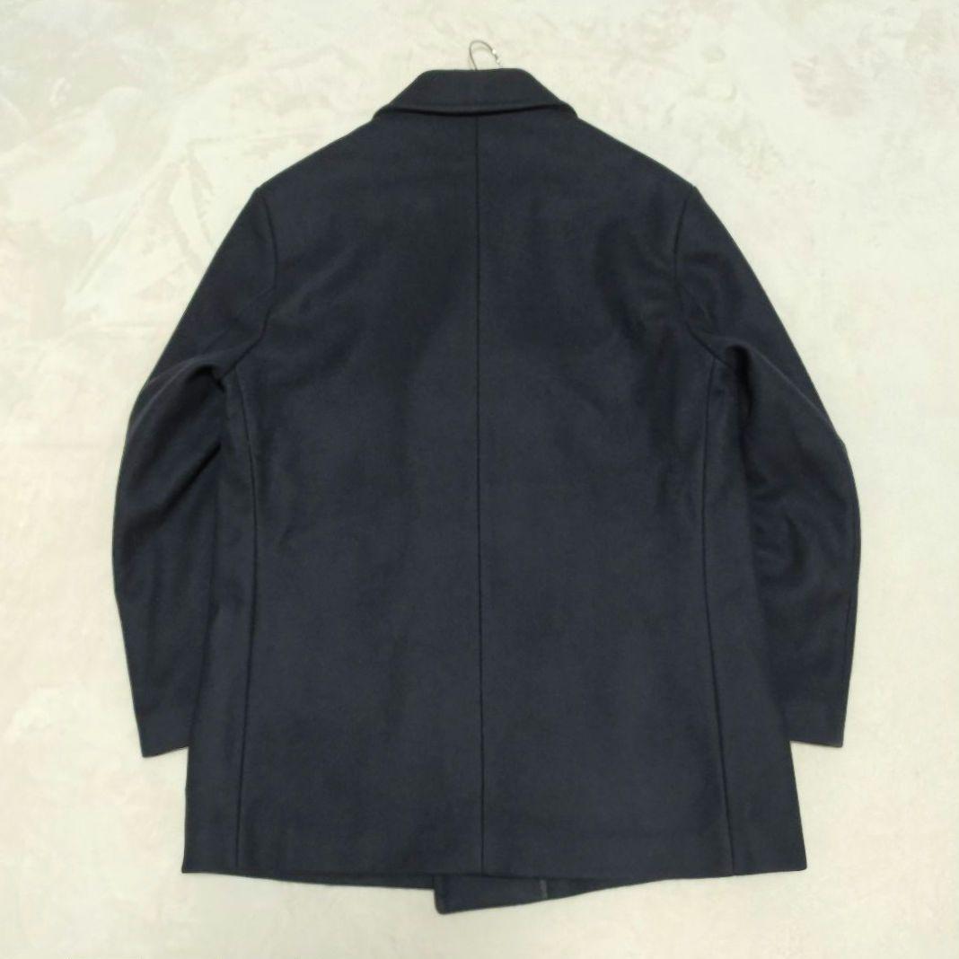 希少　ウール100%　英国製　Gloverall　50　濃紺　ピーコート