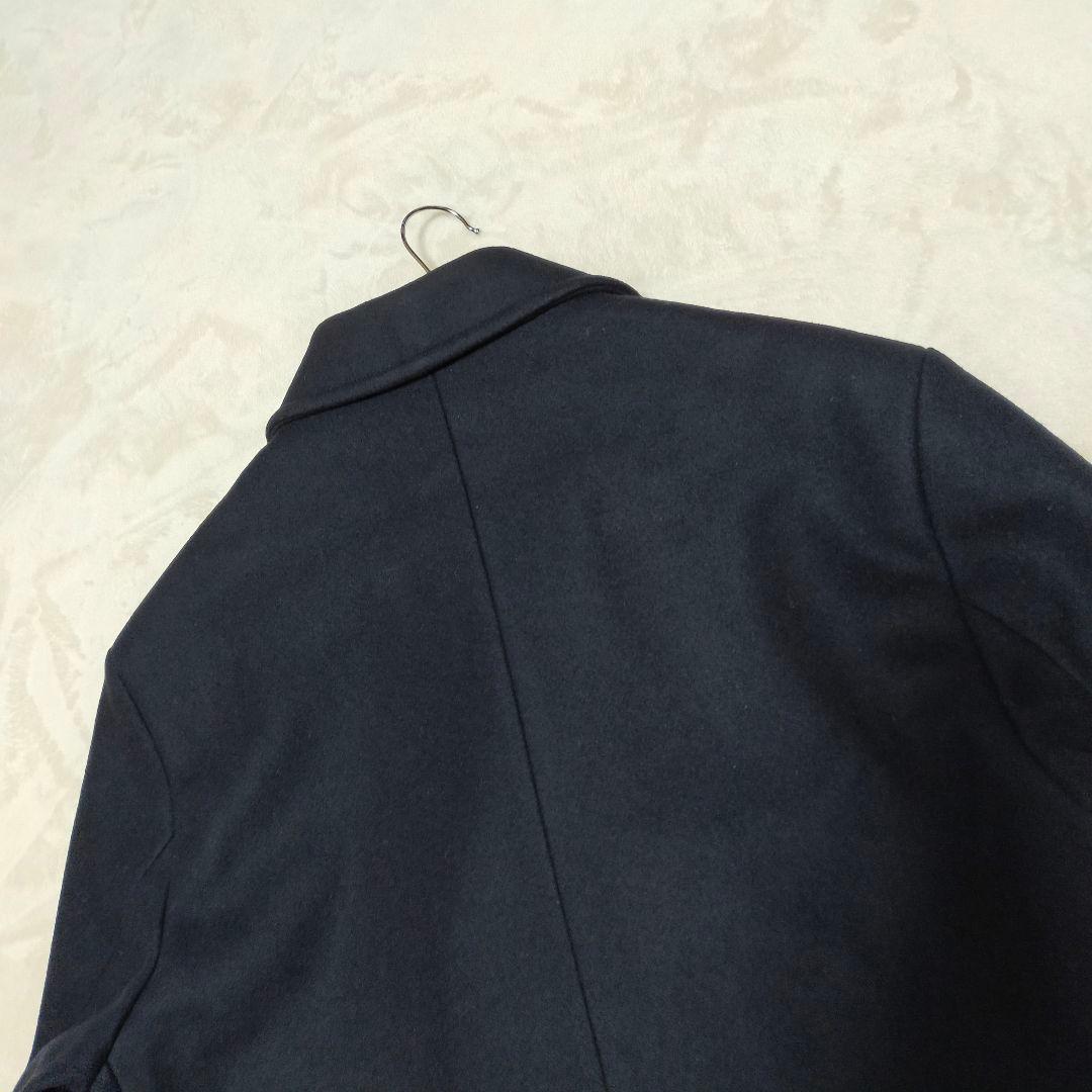 希少　ウール100%　英国製　Gloverall　50　濃紺　ピーコート