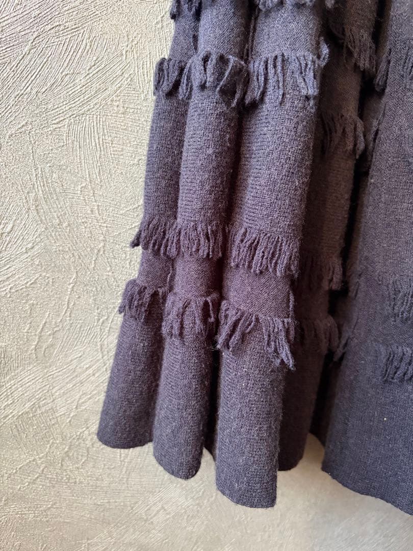 ランバンオンブルー　ネイビーロングワンピース　38