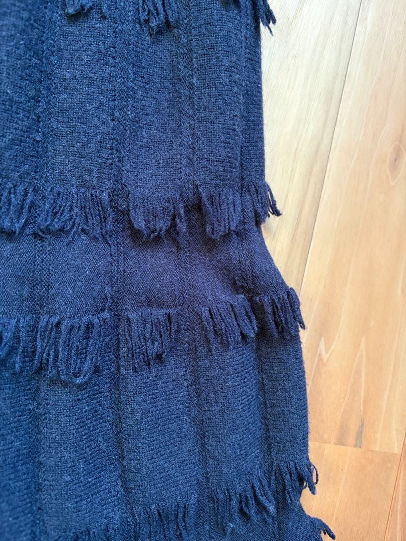 ランバンオンブルー　ネイビーロングワンピース　38