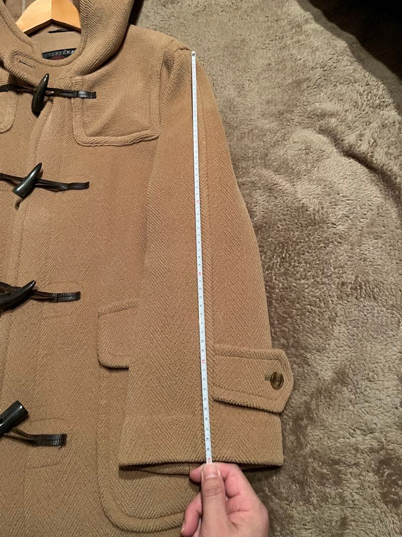 INVERTERE ベージュ ヘリンボーンダッフルコート38