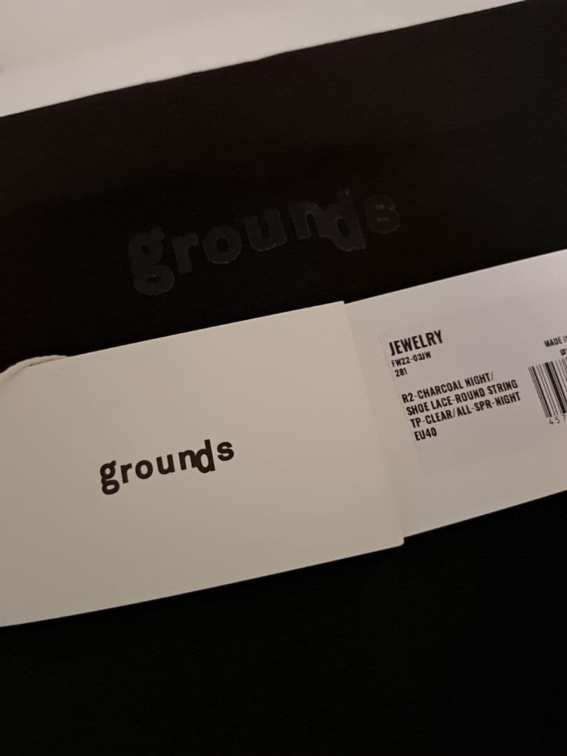 grounds グラウンズ jewelry グレー 24.5～25.5cm