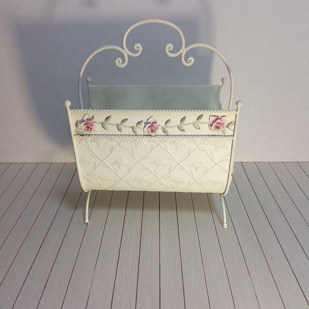 ロココ調　薔薇　マガジンラック　姫系インテリア