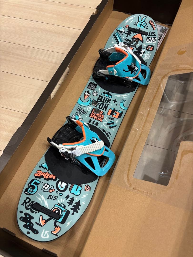 BURTON 子供用スノーボードセット　90cm 17.5cm