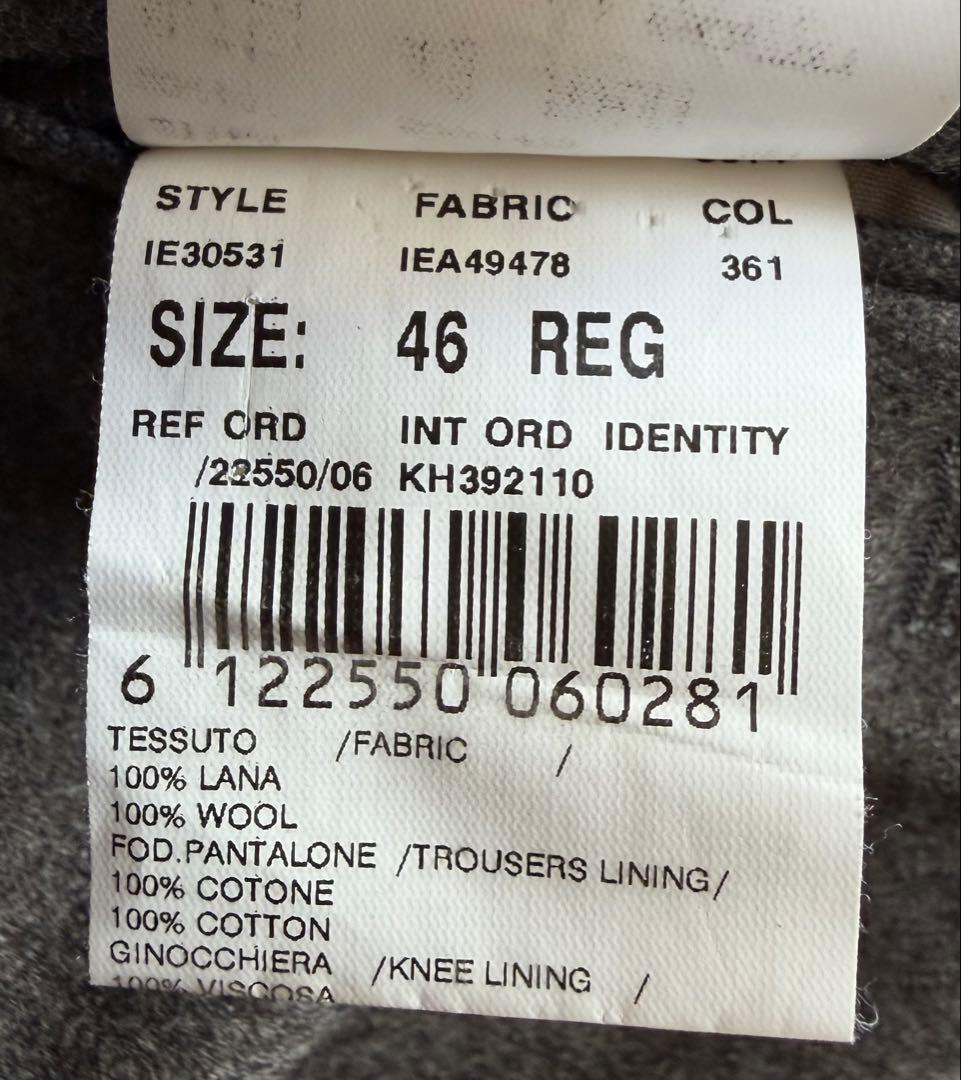 【新品同様】LARDINI秋冬スラックス 46イタリア製 定価8万6千円